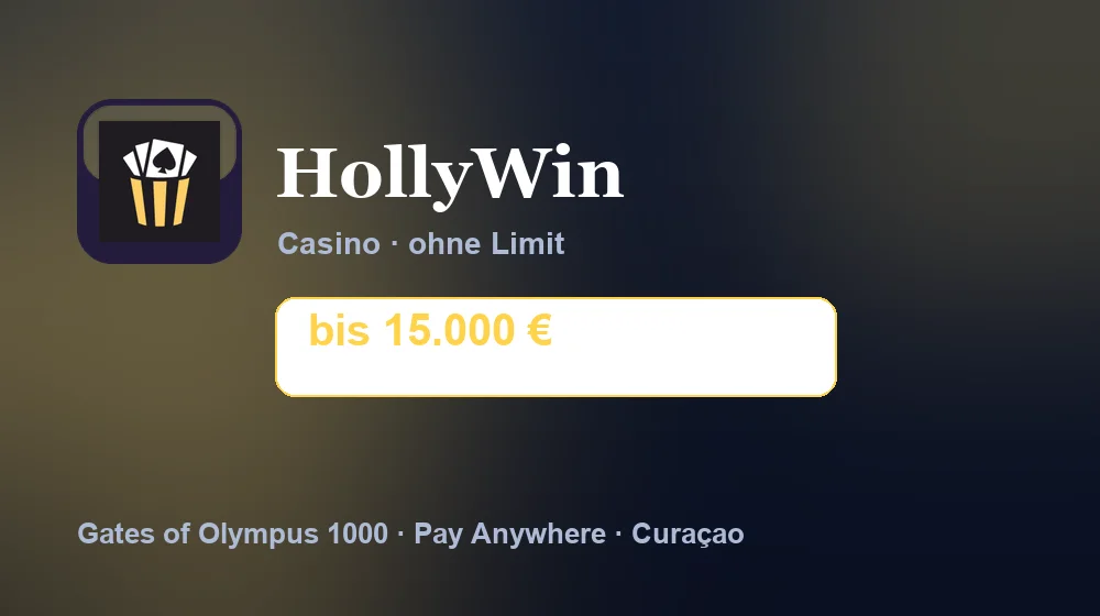 Screenshot von HollyWin Casino